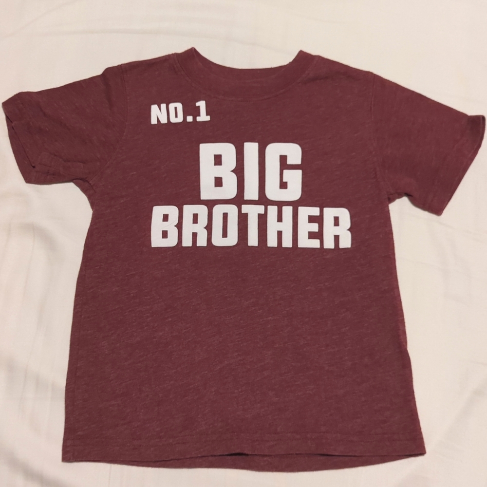 3 for $12! 3T Number 1 Big Brother Shirt